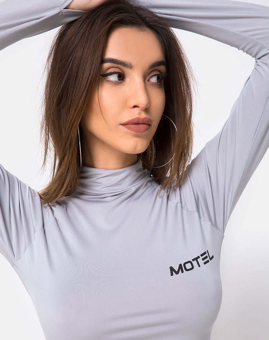 Image of Anegan Bodycon Dress in Grey Motel