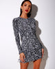 Image of Arendelle Bodycon Dress in Abstract Animal