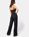 Image of Ari Palazo Trouser in Satin Black