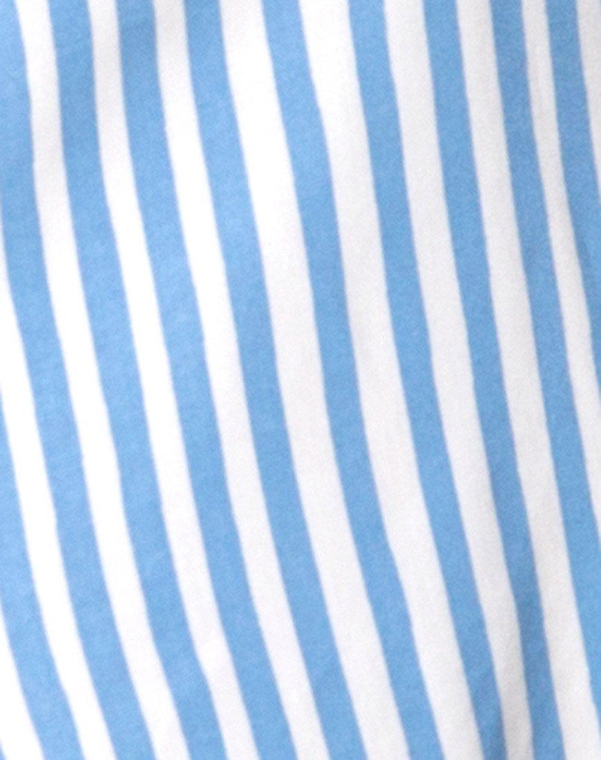 Image of Auvaly Slip Dress in Basic Stripe Blue and White