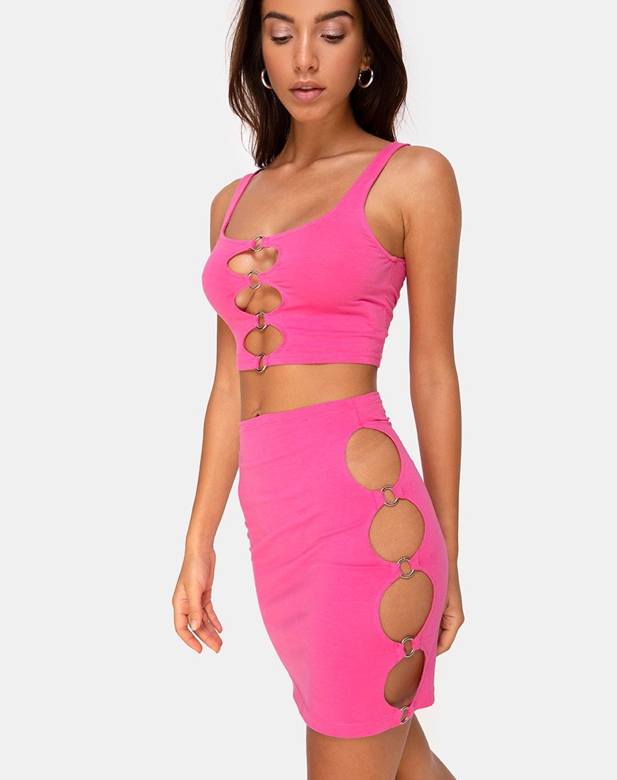 Image of Avelino Skirt in 80s Pink
