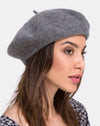 Image of Wool Beret in Grey