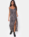 Image of Batis Maxi Dress in Leopard Grey