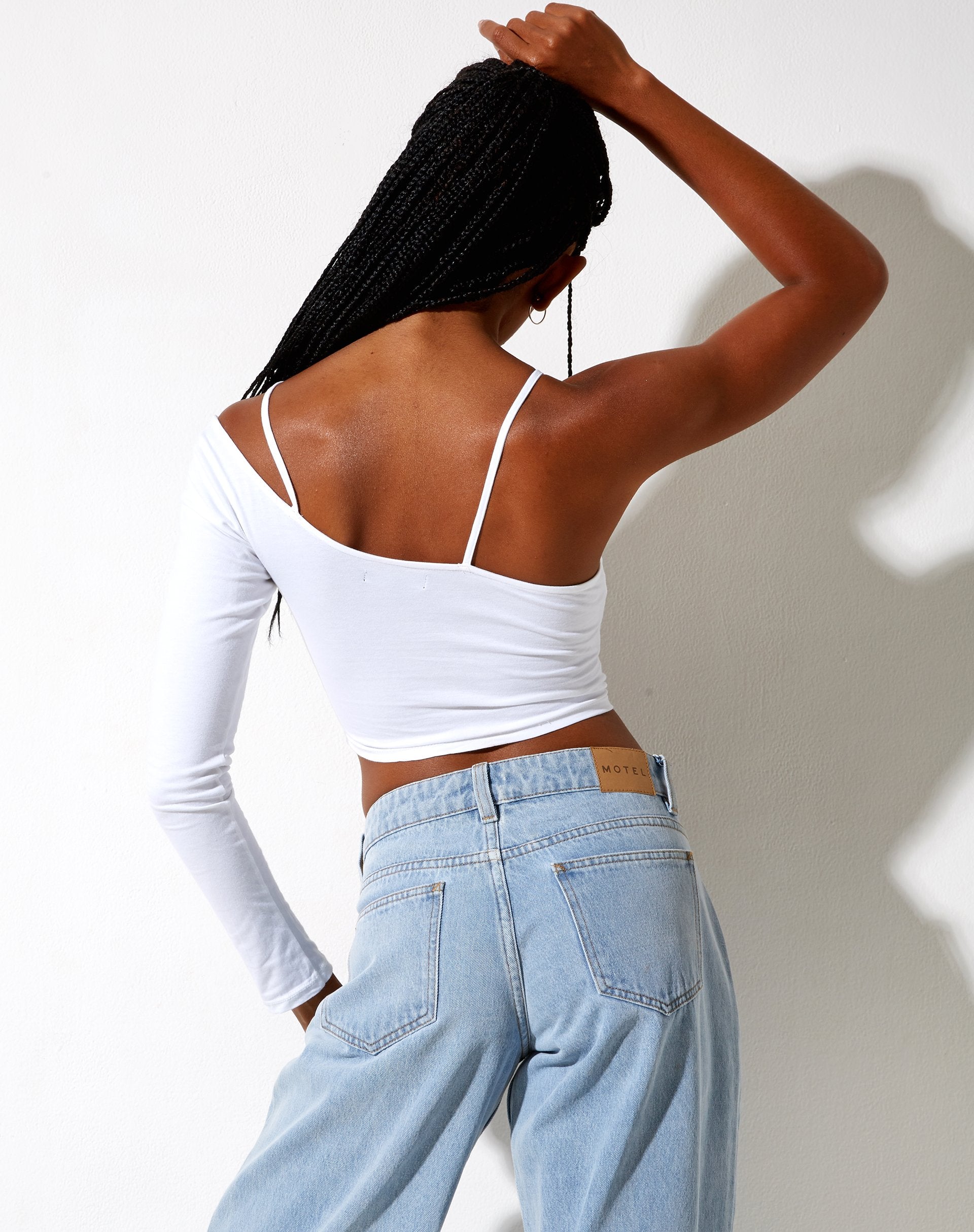 Image of Biase Crop Top in White