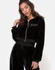 Image of Bomb Hoodie in Black w/ Angel Diamante Hot Fix
