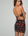 Image of Brixton Crop Top in Gypsy Daze Black