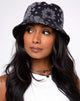 Image of Bucket Hat in Bandana Black Placement