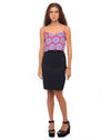 Image of Motel Slip Cami Crop in Mandala Red