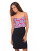 Image of Motel Slip Cami Crop in Mandala Red