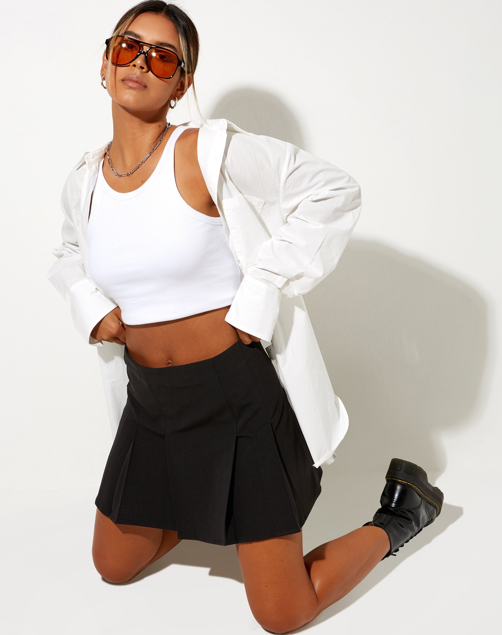 Image of Cassia Mini Skirt in Black