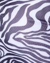 Wavey Zebra Black and White with Lace