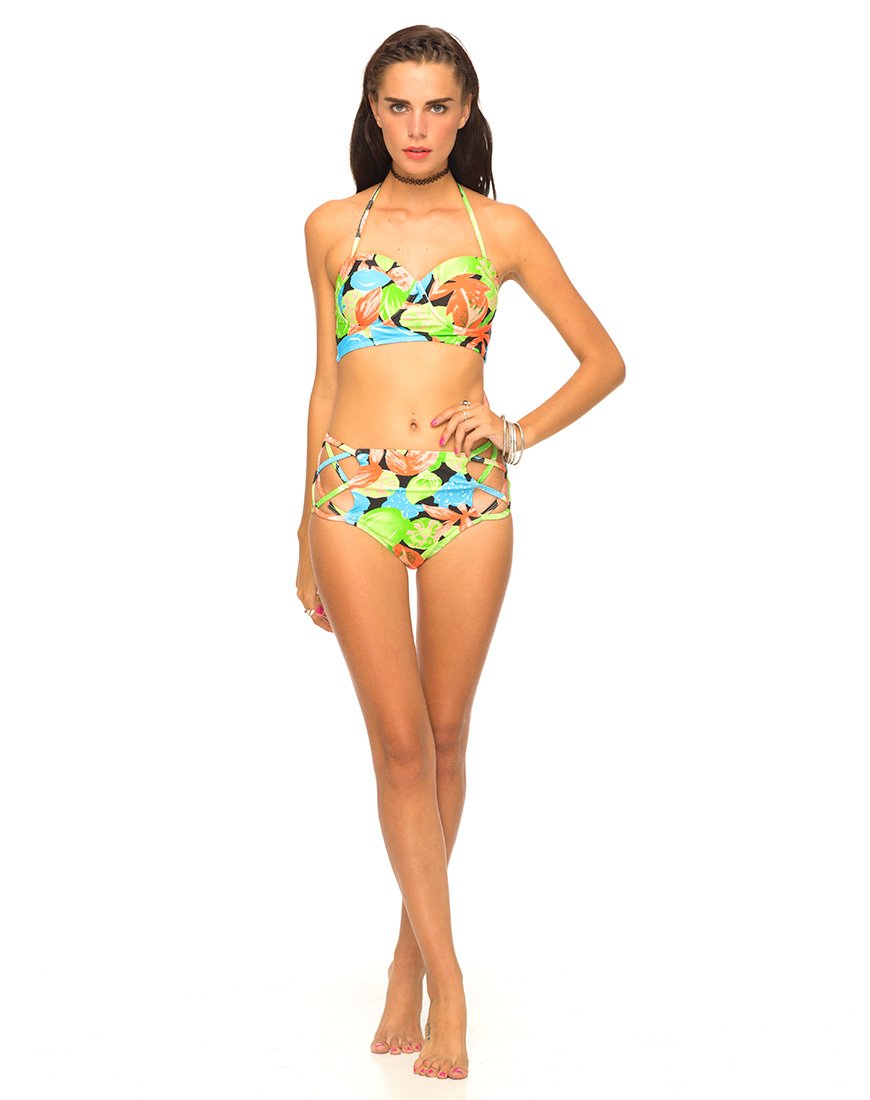 Tropicana Double Straps Bikini Set