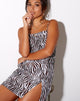 Image of Datista Slip Dress in Zebra Vertical