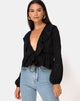 Image of Diar Top in Satin Rose Black
