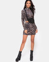 Image of Lara Crop Top in Velvet Brown Leopard