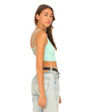 Image of Motel Early Strappy Crop Top in Mint