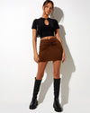 Image of Ejon Mini Skirt in Cocoa