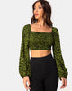 Image of Elina Top in Cheetah Khaki