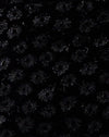 Satin Ditsy Rose Black