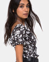 Image of Evony Top in Dark Wild Flower