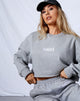 Image of Fawly Crop Top in Grey Marl Saint Embro