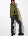 Image of Fia Cardigan in Black and Green