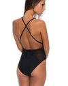 Image of Figg Plunge Swimsuit in Cut and Sew Stars