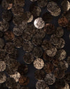Image of Finn Slip Dress in Black and Gold Speckle Sequin