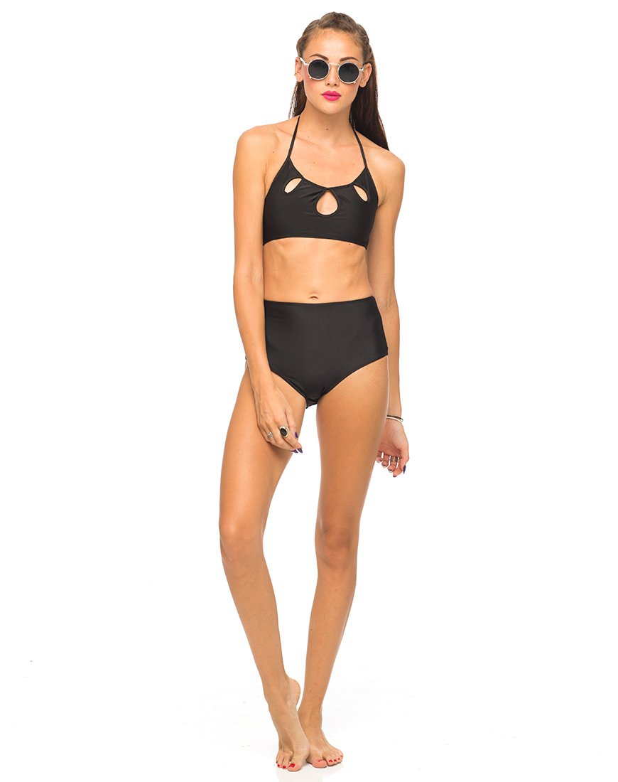 Longline Satin Bralette Secret Long Line Bra Swimsuit Bikini Cami
