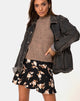 Image of Gaelle Mini Skirt in Peach Rose