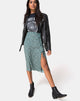 Image of Gamaris Skirt in Floral Bloom Green