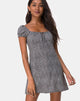 Image of Gaval Dress in Ditsy Leopard Grey