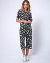 Image of Giotto Jumpsuit in Polka Daisy Black