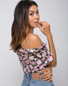 Image of Glior Crop Top in Bloom Floral
