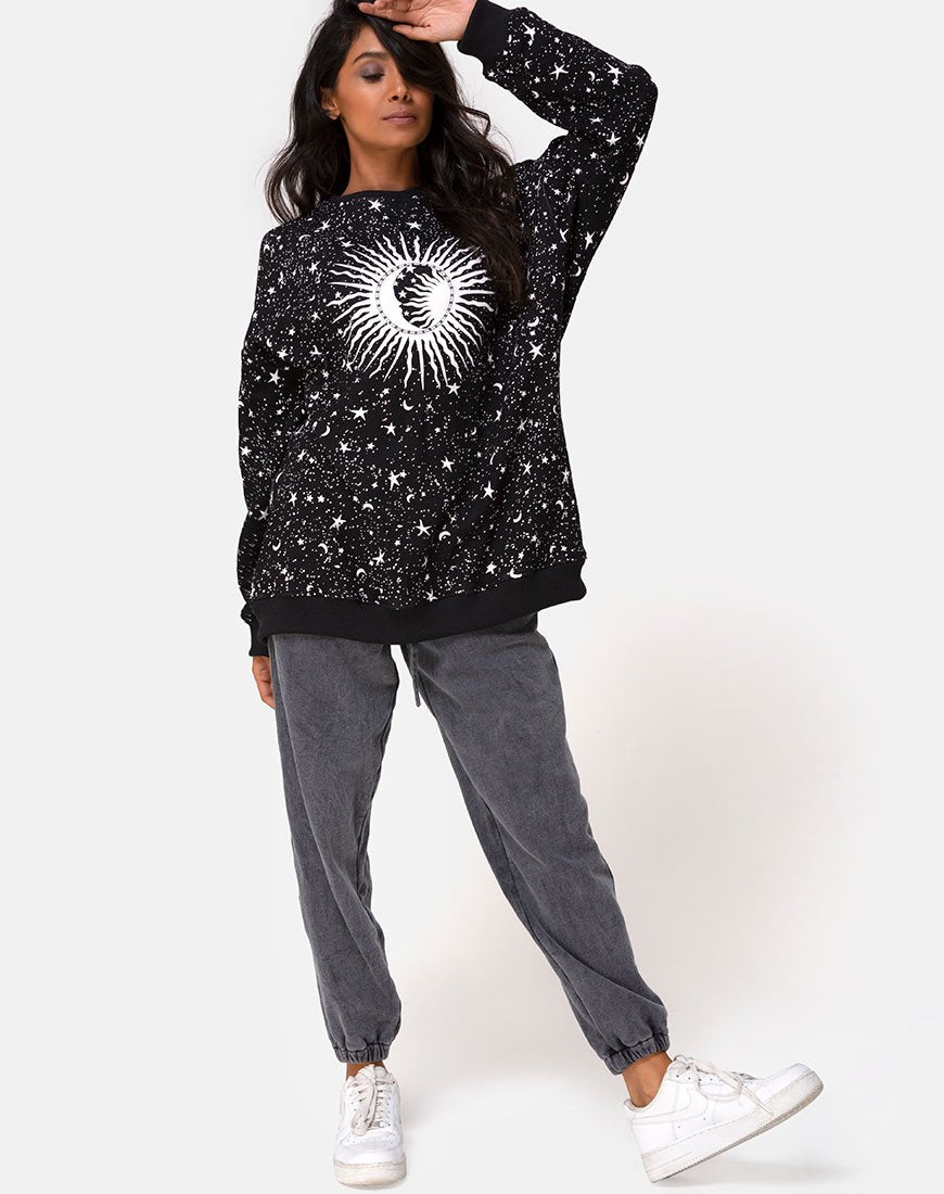 Image of Shine Sweatshirt in Black Cosmos