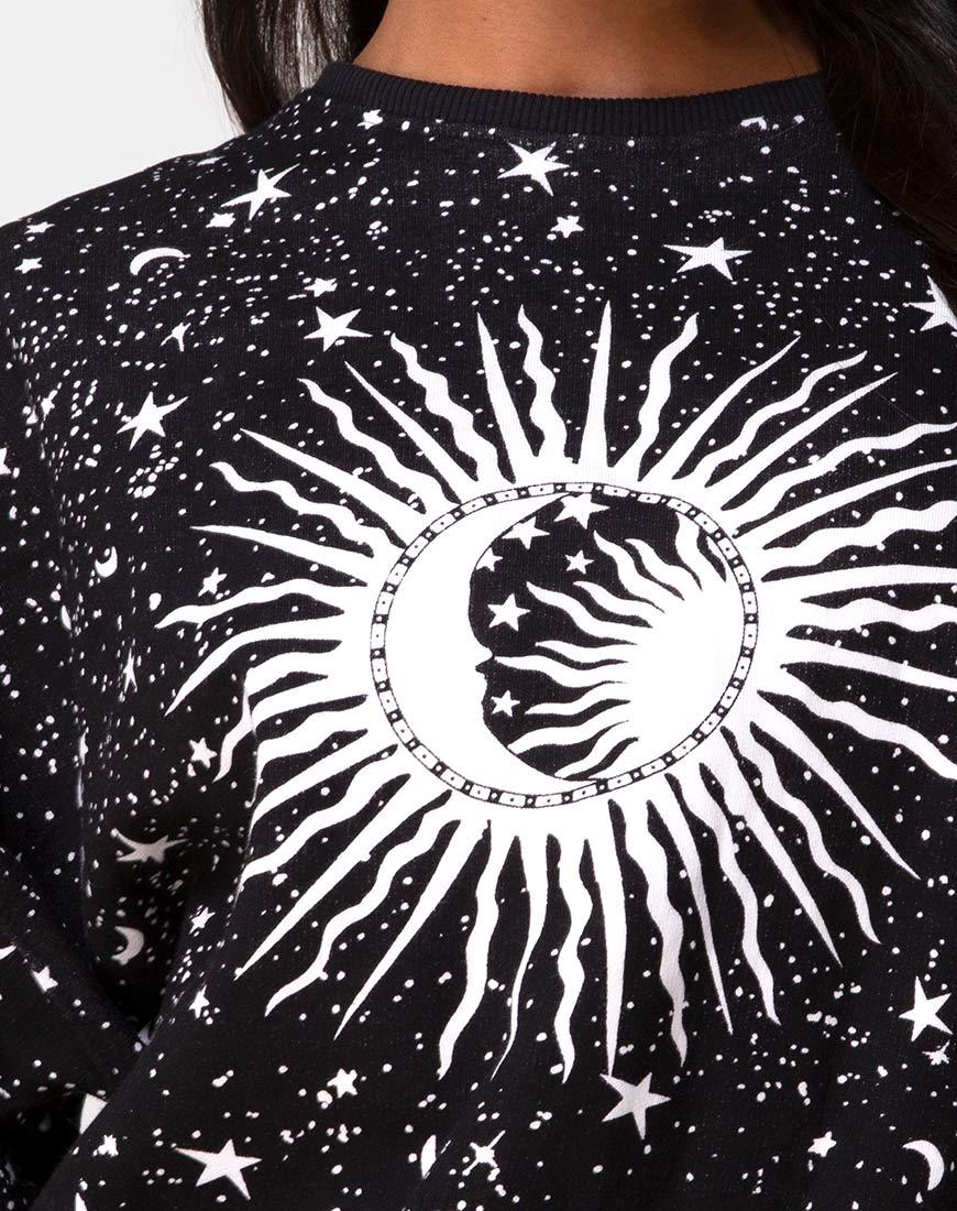 Image of Shine Sweatshirt in Black Cosmos