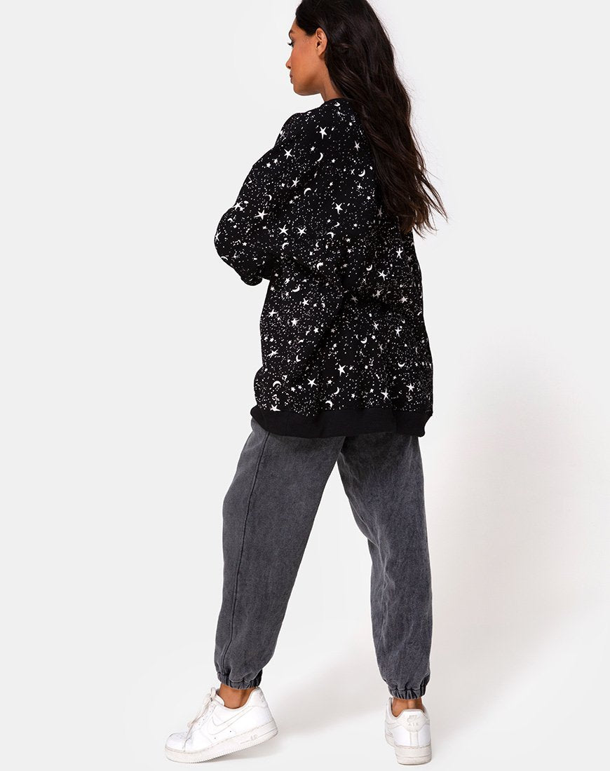 Image of Shine Sweatshirt in Black Cosmos