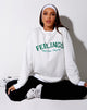 Image of Glo Sweatshirt in White Feelings They Come They Go