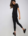 Image of Gretta Top in Polka Net Black