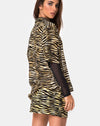 Image of Hawaiian Shirt in Zips Zebra Brown