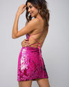 Image of Hedi Dress in Fishscale Sequin Pink