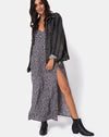 Image of Hime Dress in Ditsy Rose Black
