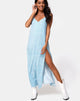 Image of Hime Dress in Ditsy Rose Blue