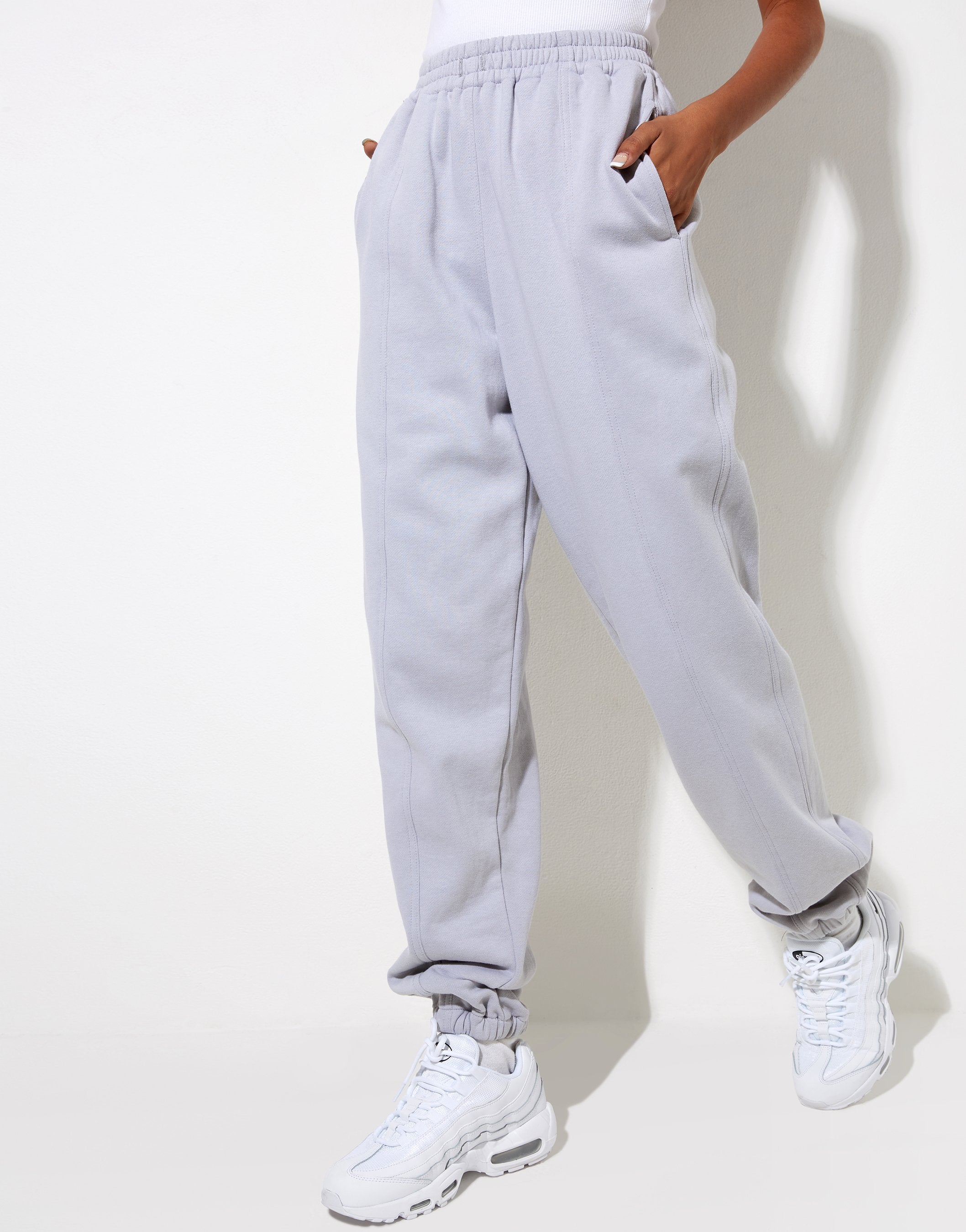Image of Bamal Jogger in Lunar Rock with Motel Work Clothing Label Embro