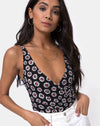Image of Jairi Wrap Bodice in Dancing Daisy