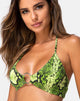 Image of Jeppa Bralette Top in Snake Lime