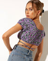 Image of Jiena Crop Top in Lilac Blossom