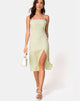 Image of Kaoya Midi Dress in Sage Check