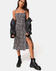 Image of Kaoya Midi Dress in Wild Tulip Black