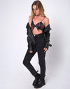 Image of Kasen Bralet in Red Green Yellow and Black Plaid